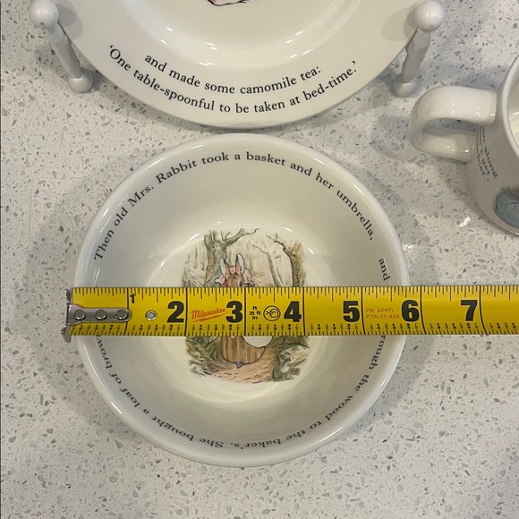 Wedgwood Vintage 1993 The World Of Peter Rabbit Fredrick Warne & Co. 3 Pieces - Picture 10 of 15